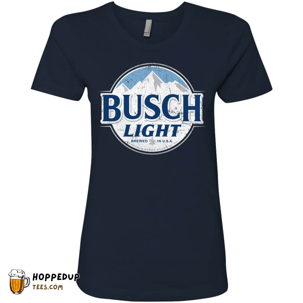 Busch Light Beer Full Color Midnight Navy Tee HU