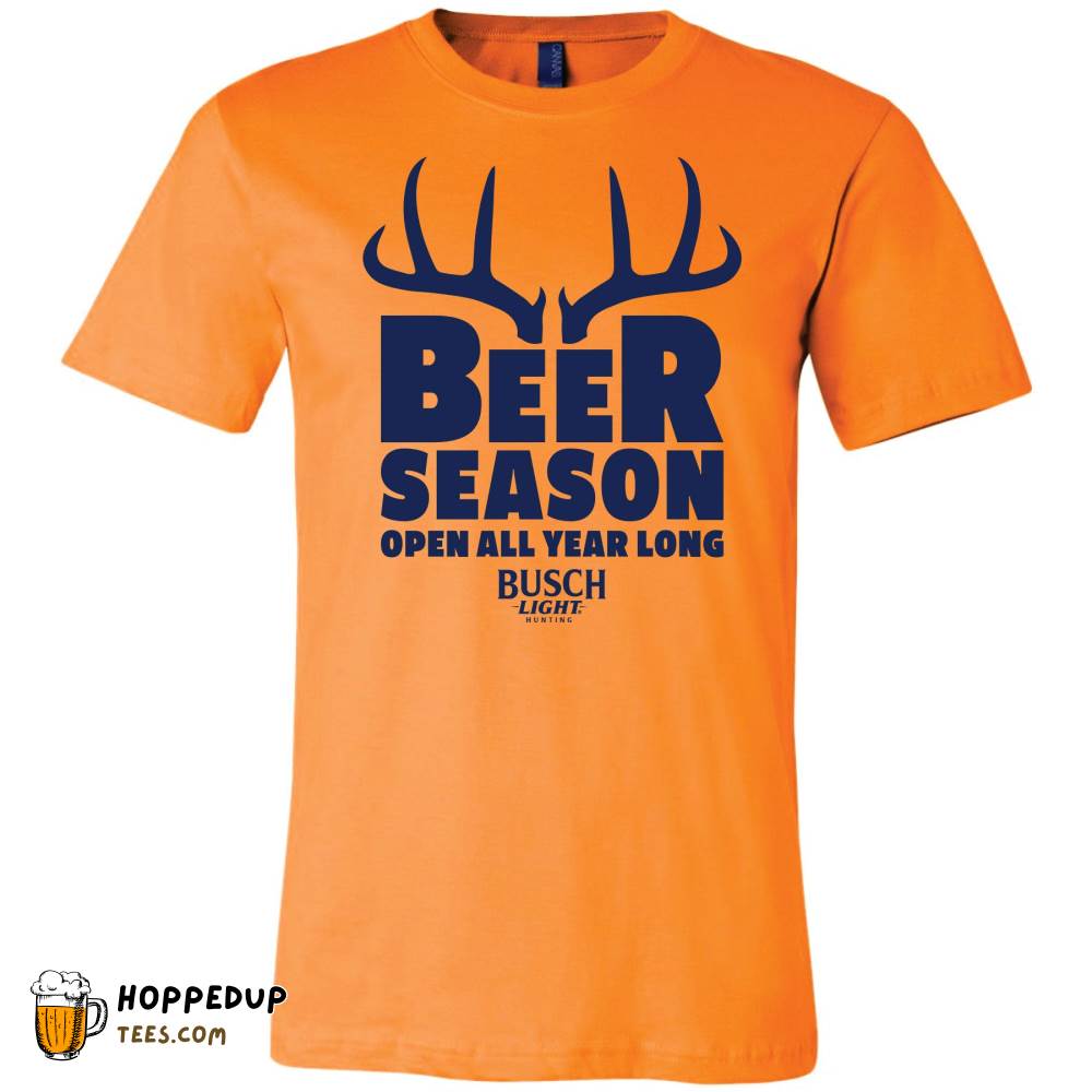 Busch Light Beer Hunting Beer Season Light Blue Tee HU
