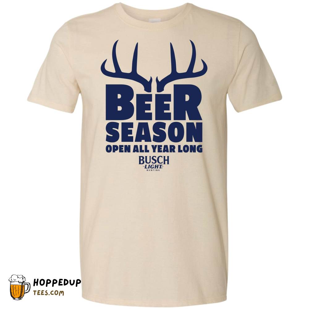 Busch Light Beer Hunting Beer Season Natural T-Shirt HU