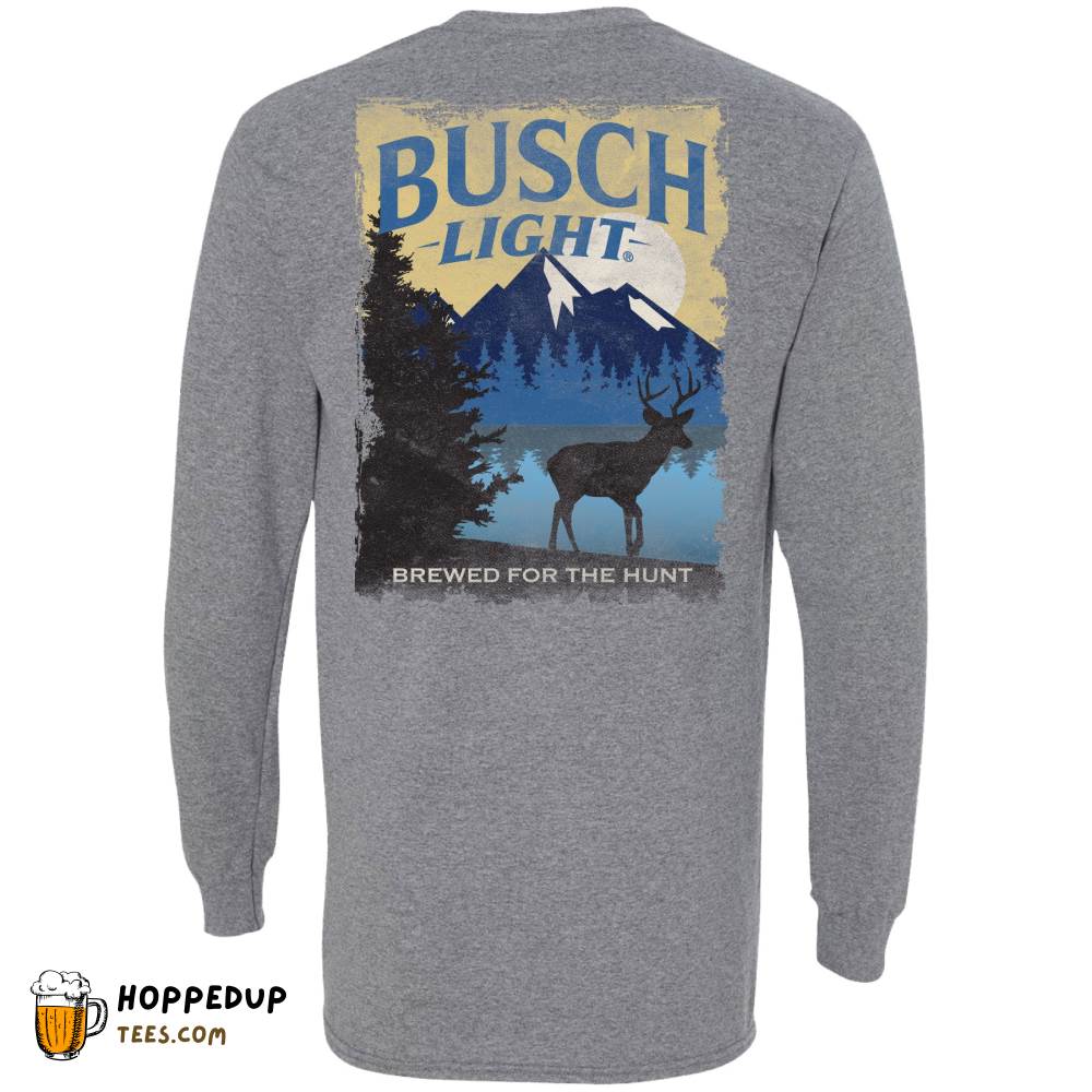 Busch Light Beer Hunting Graphite Heather T-Shirt HU