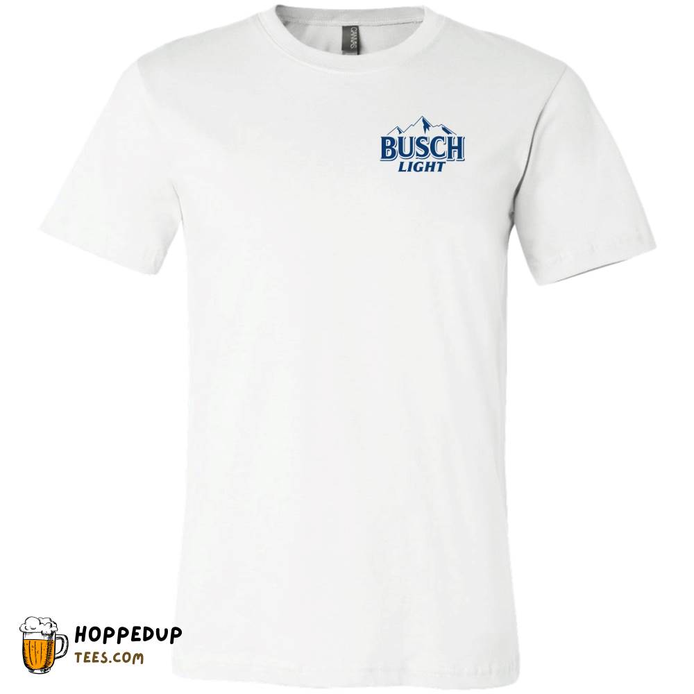 Busch Light Beer Logo White Tee HU