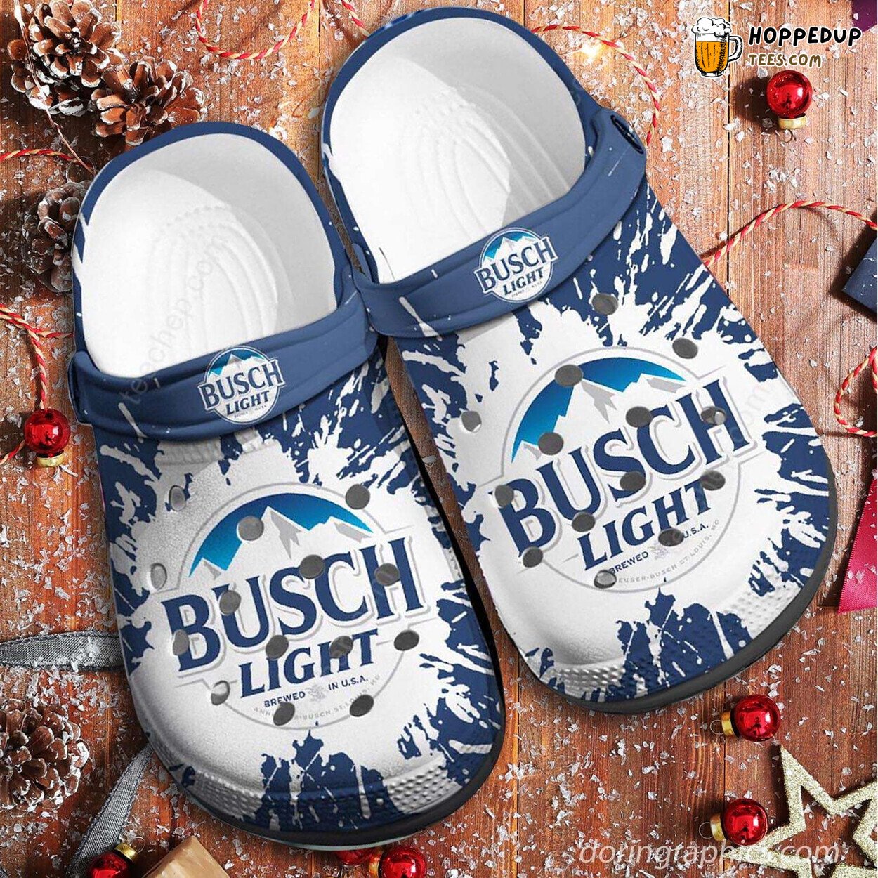Busch Light Beer Themed Comfortable Unique Clogs