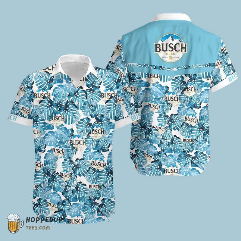 Busch Light Beer Tropical Hawaiian T Shirts