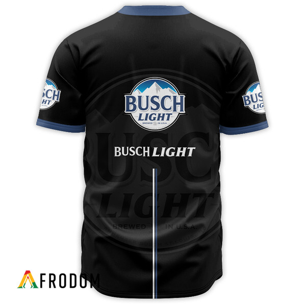 Busch Light Black Label Logo Baseball Jersey HU
