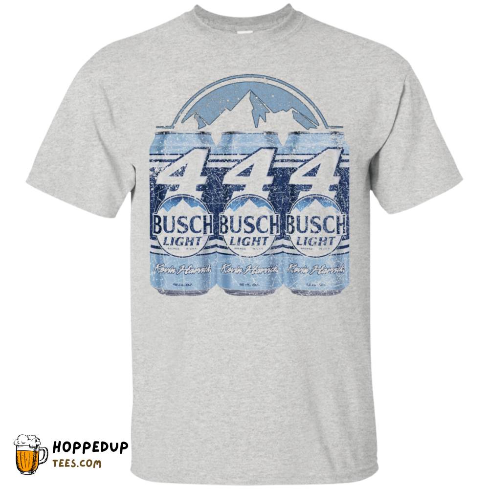 Busch Light Bold Worn Label Pattern T-Shirt HU