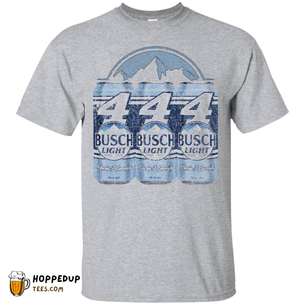 Busch Light Bold Worn Label Pattern T-Shirt HU