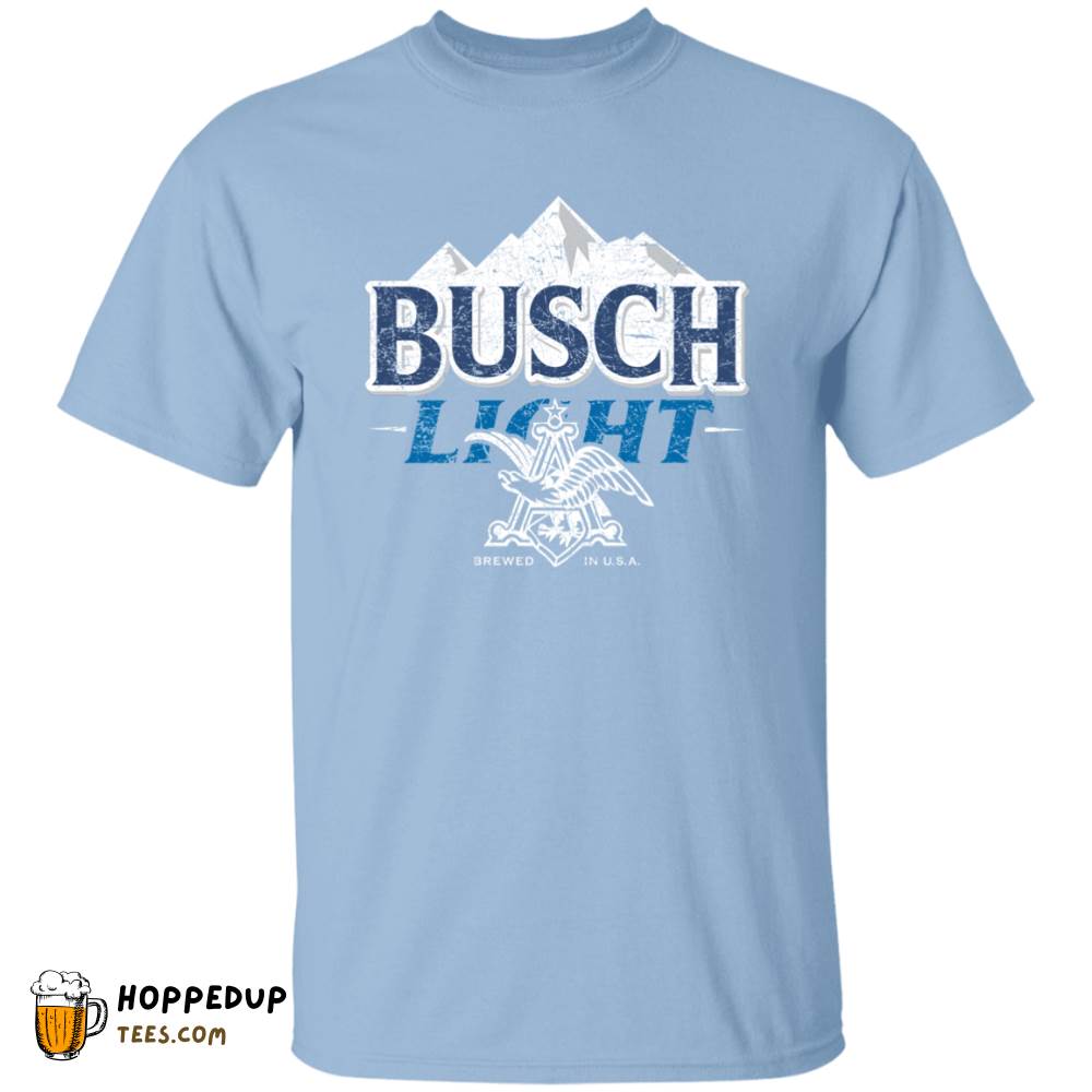 Busch Light Contrast Worn Label Pattern Tee HU