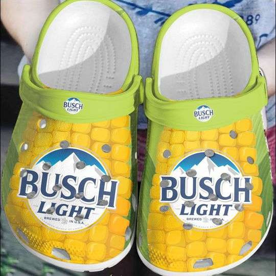 Busch Light Corn Beer Lovers Crocband Clog Shoes HU