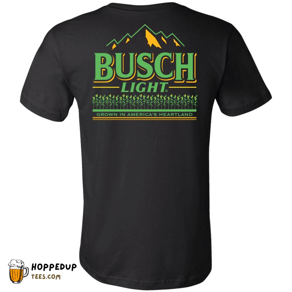 Busch Light Corn Field 2-Sided Tee Black HU