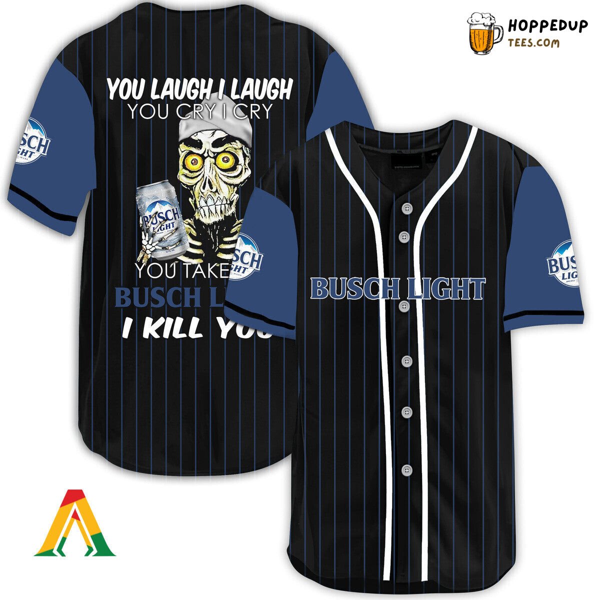 Busch Light Defender Baseball Jersey Unique Laugh Cry Distinctive Design