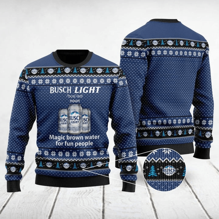 Busch Light Definition Christmas Sweater HU