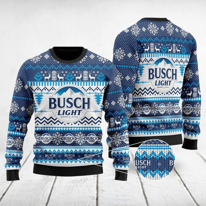 Busch Light Designer Ugly Christmas Sweater HU
