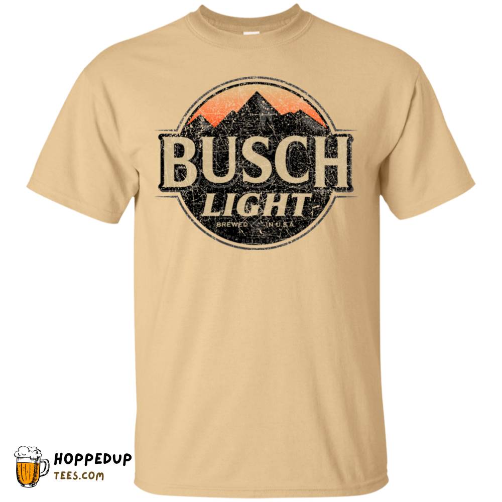 Busch Light Diverse Worn Label Pattern T-Shirt HU