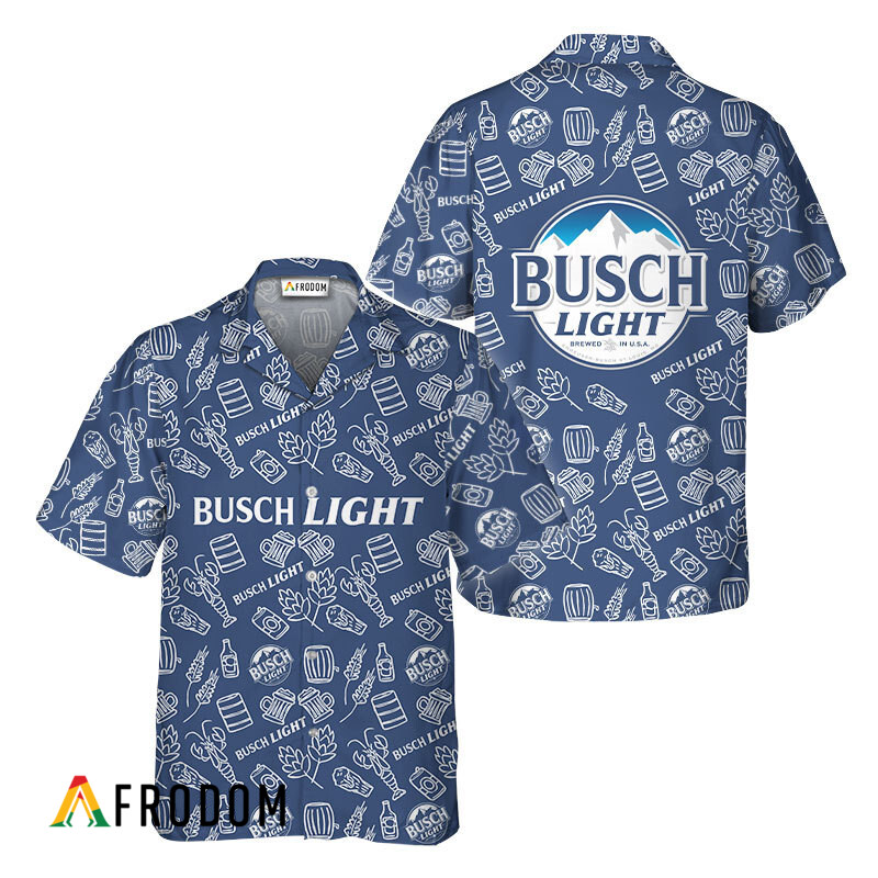 Busch Light Doodle Art Hawaiian Shirt HU