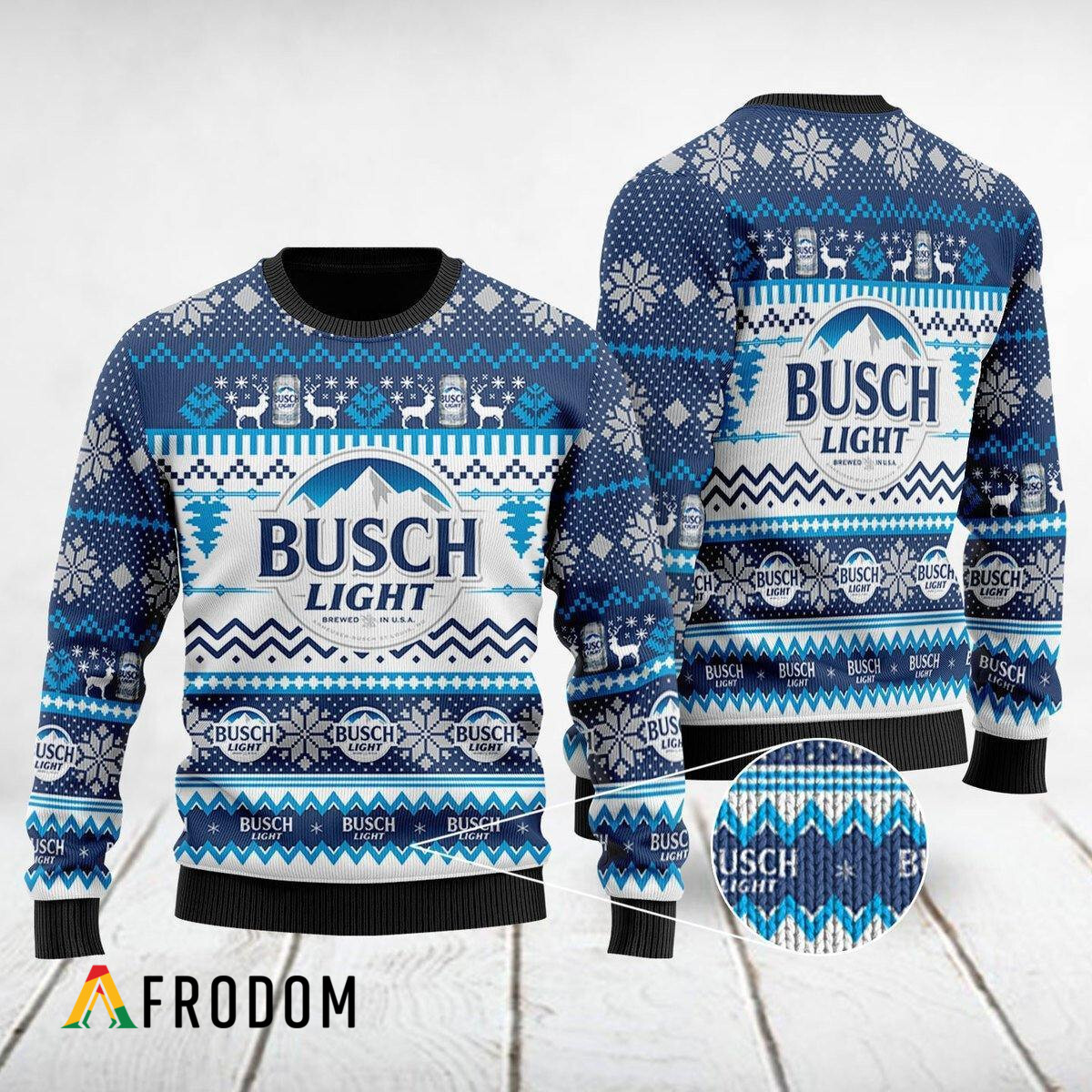 Busch Light Exclusive Ugly Christmas Sweater HU
