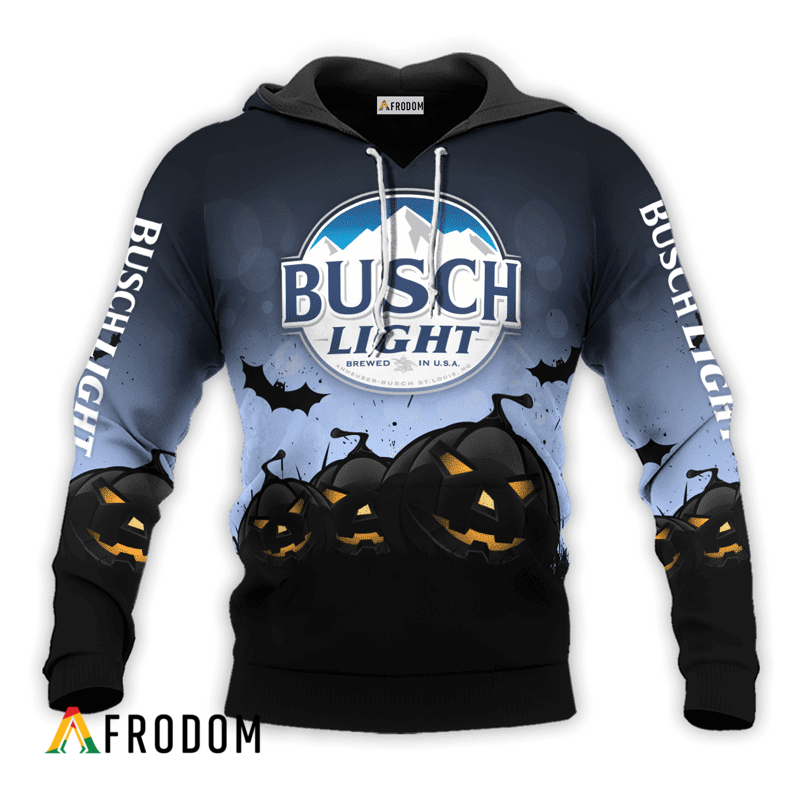 Busch Light Halloween Night Pumpkin Hoodie HU