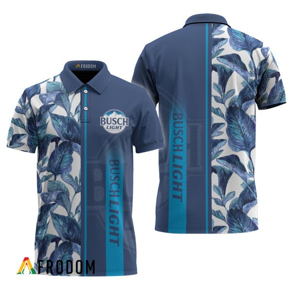 Busch Light Tropical Palm Polo Shirt HU