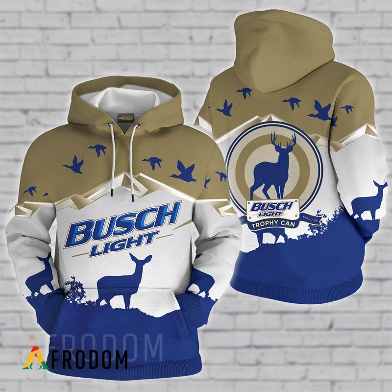 Busch Light Hoodie with Trophy Can Design HU