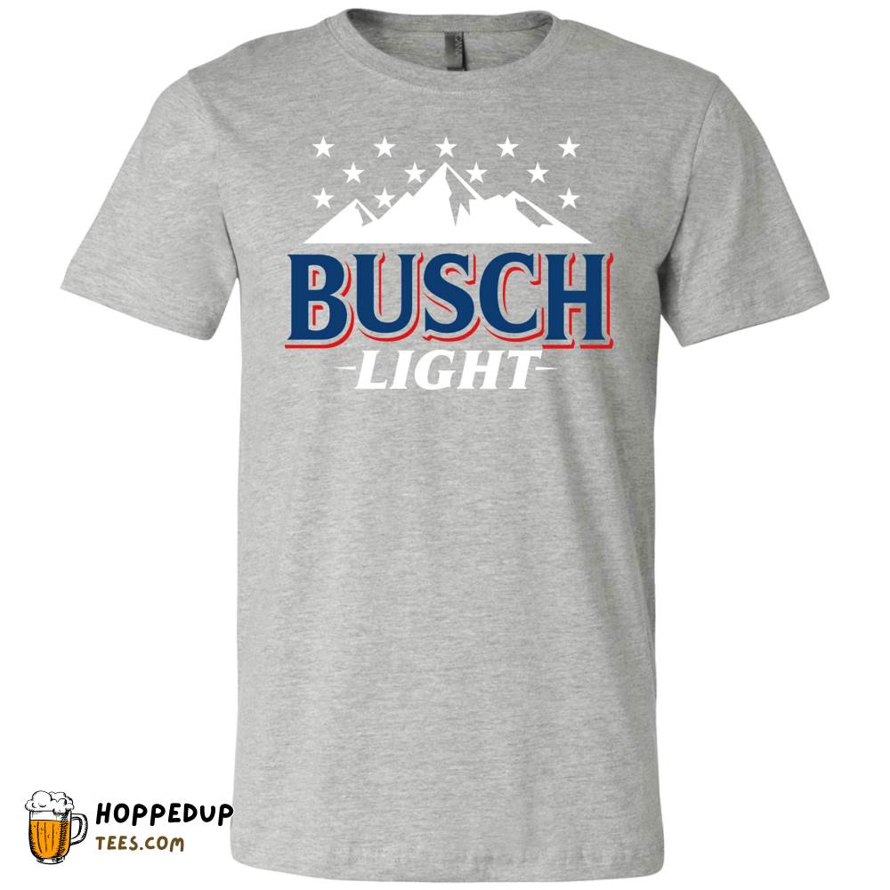 Busch Light Mountain Stars T-Shirt Red HU