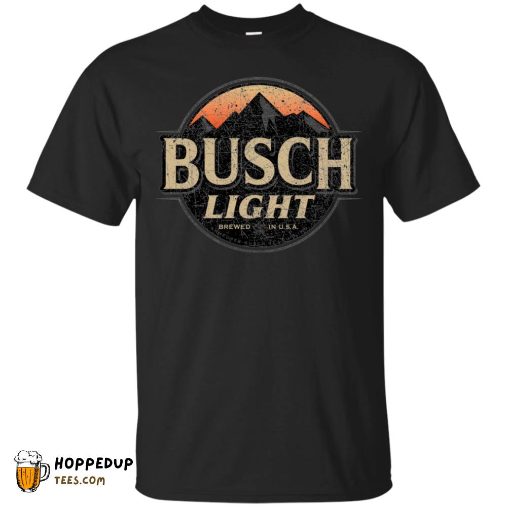 Busch Light Multicolor Worn Label Pattern Tee HU