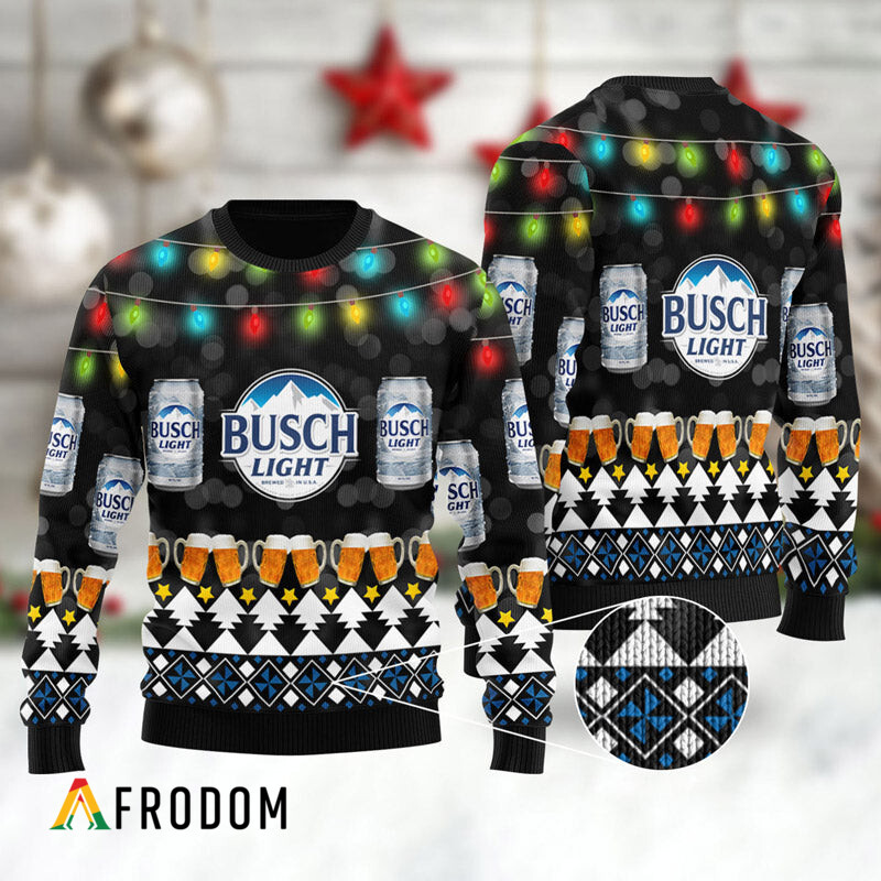Busch Light Seasonal Christmas Sweater HU