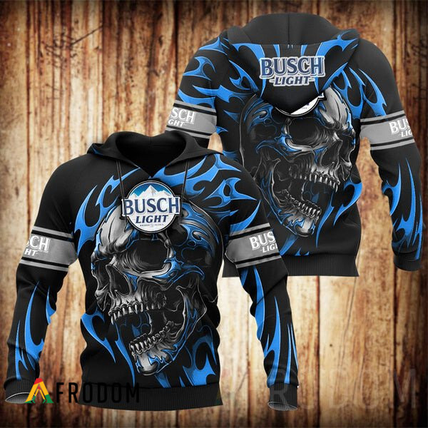 Busch Light Skull Design Basic Hoodie HU Edition Busch Light Skull Design Basic Hoodie HU Edition
