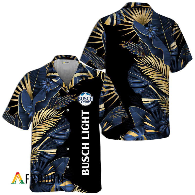 Busch Light Tropical Palm Hawaiian Shirt HU