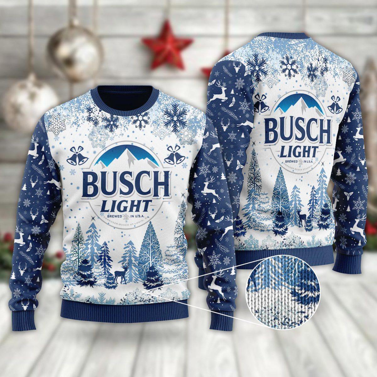 Busch Light Ugly Christmas Sweater, Amazing Gift Idea Thanksgiving Gift HU