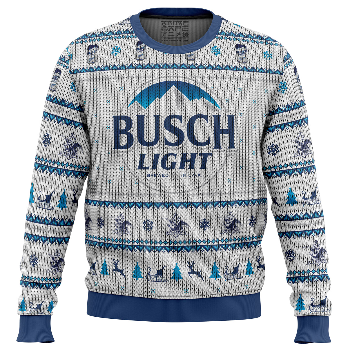 Busch Light Ugly Christmas Sweater HU