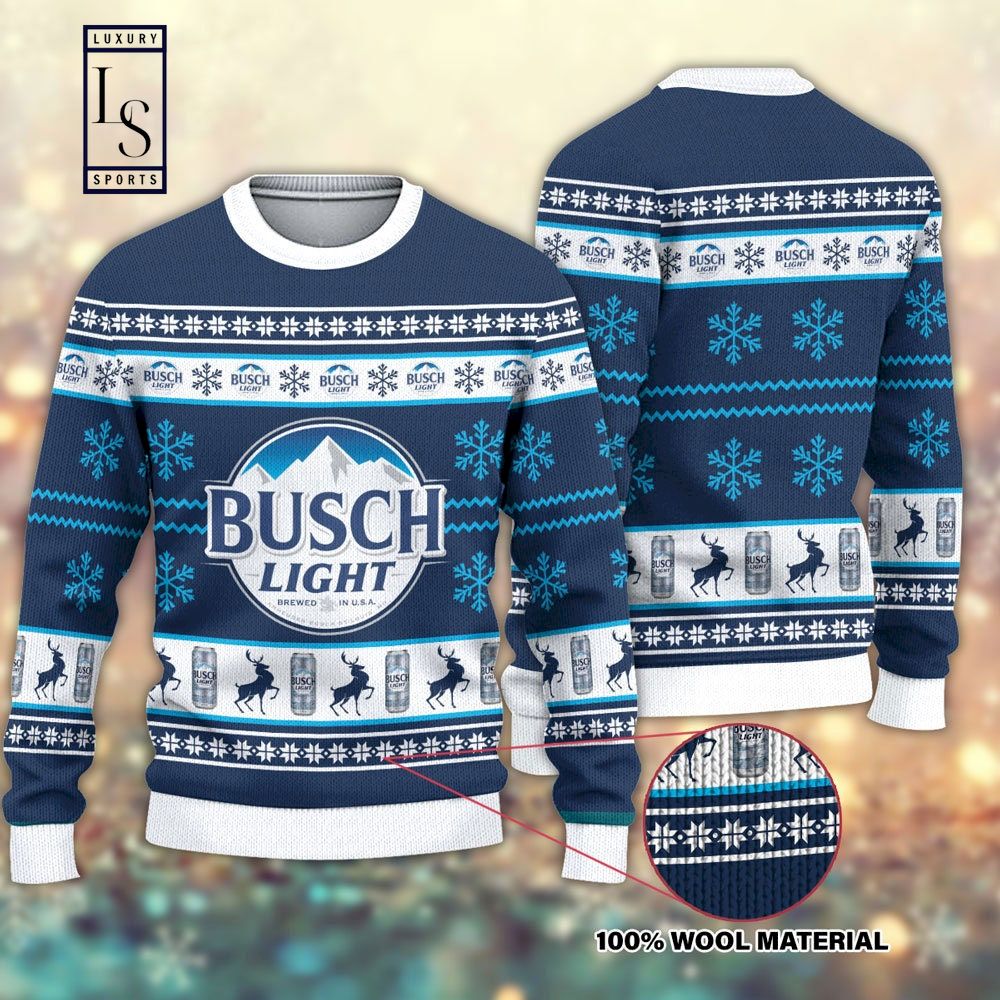 Busch Light Ugly Christmas Unisex 3D Sweater HU