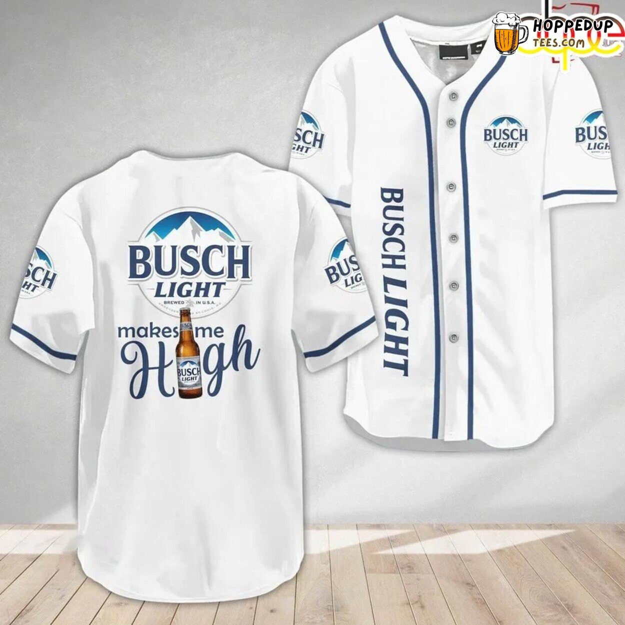Busch Light Unique Design Baseball Jersey Make Me High Authentic
