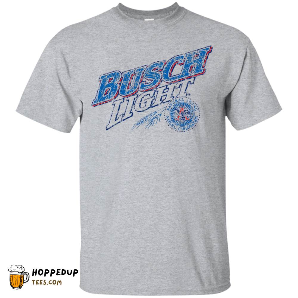 Busch Light Vibrant Worn Label Pattern Tee HU