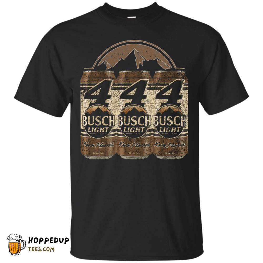 Busch Light Vivid Worn Label Pattern Custom Tee HU