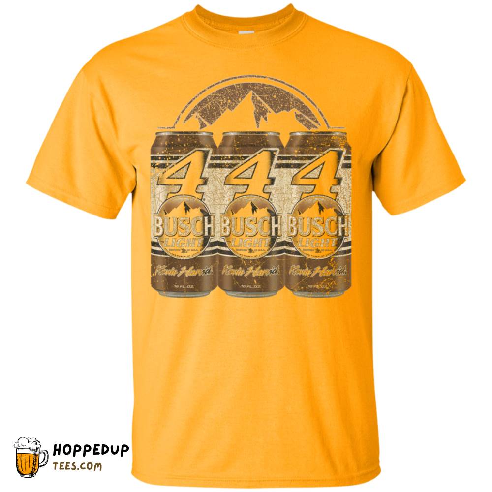 Busch Light Vivid Worn Label Pattern Custom Tee HU