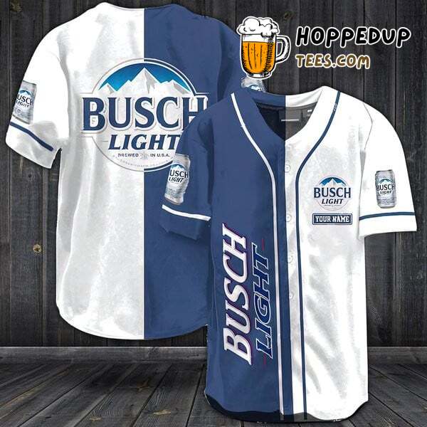 Busch Light White Design Baseball Jersey Personalized Distinctive Style