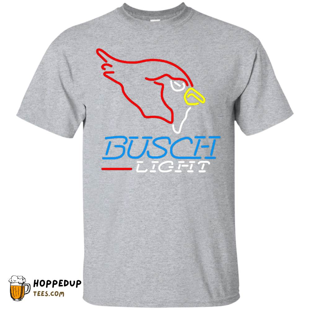 Busch Light White Worn Label Pattern T-Shirt HU