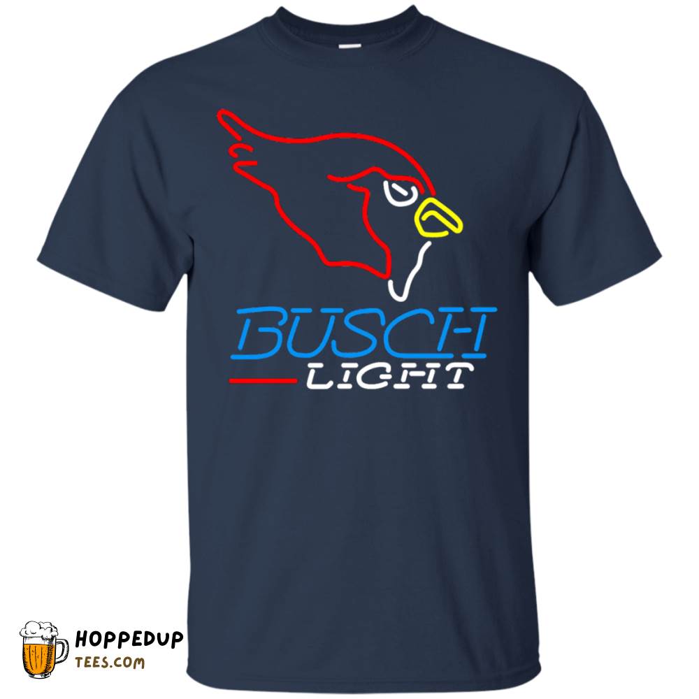 Busch Light White Worn Label Pattern T-Shirt HU