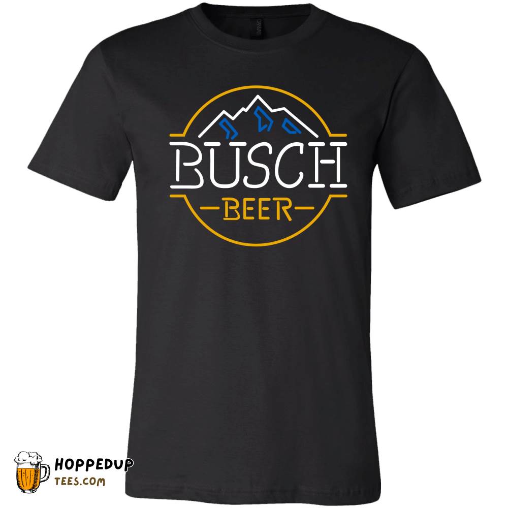 Busch Neon Beer Logo Royal T-Shirt Vibrant Style HU
