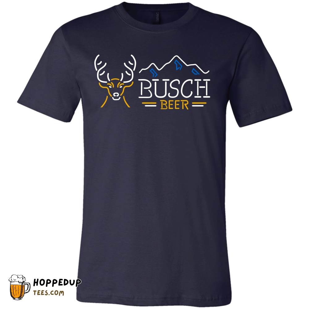 Busch Neon Deer Dark Heather T-Shirt Eye-catching HU
