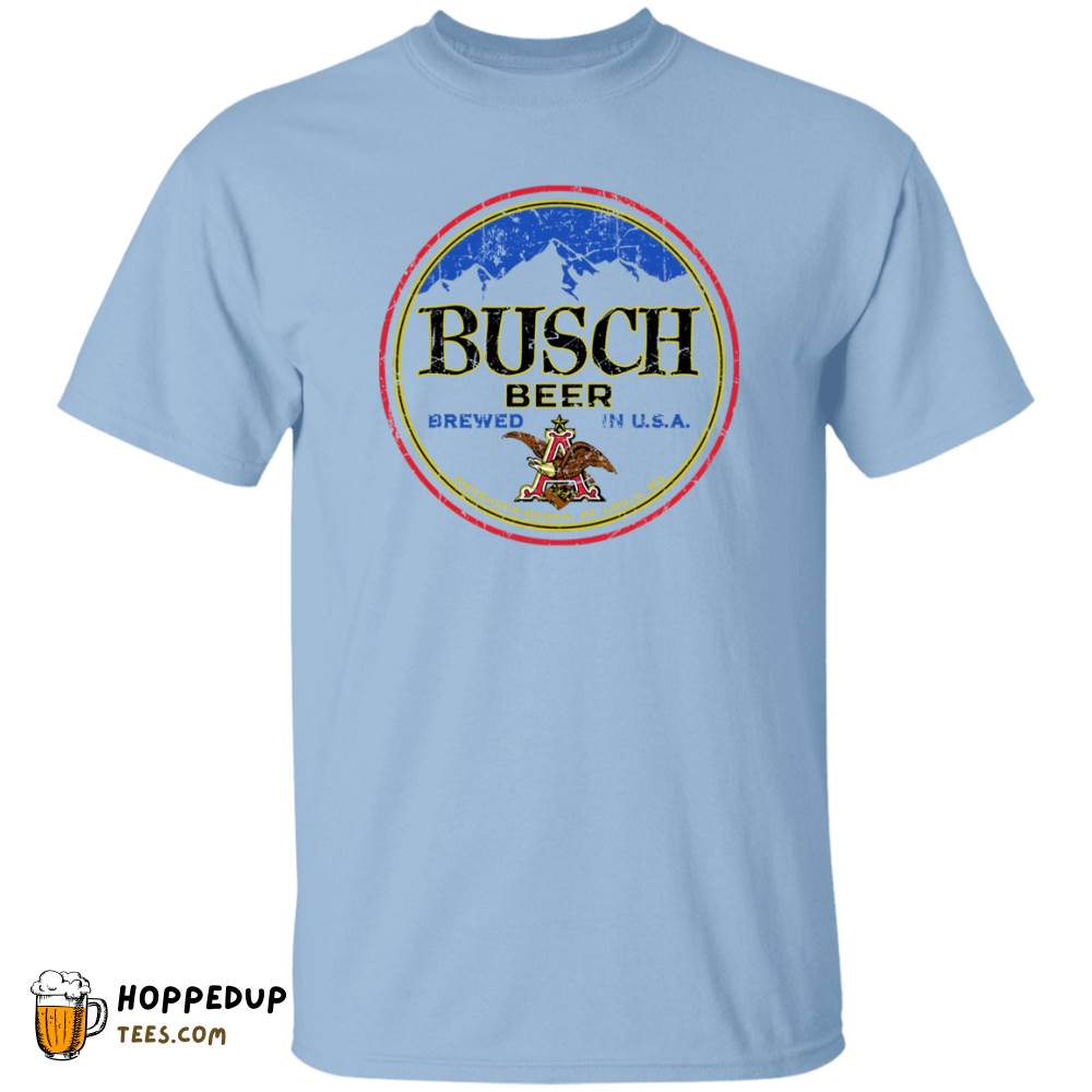 Busch Vibrant Round Worn Label Pattern T-Shirt HU