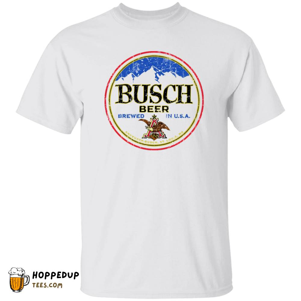 Busch Vibrant Round Worn Label Pattern T-Shirt HU