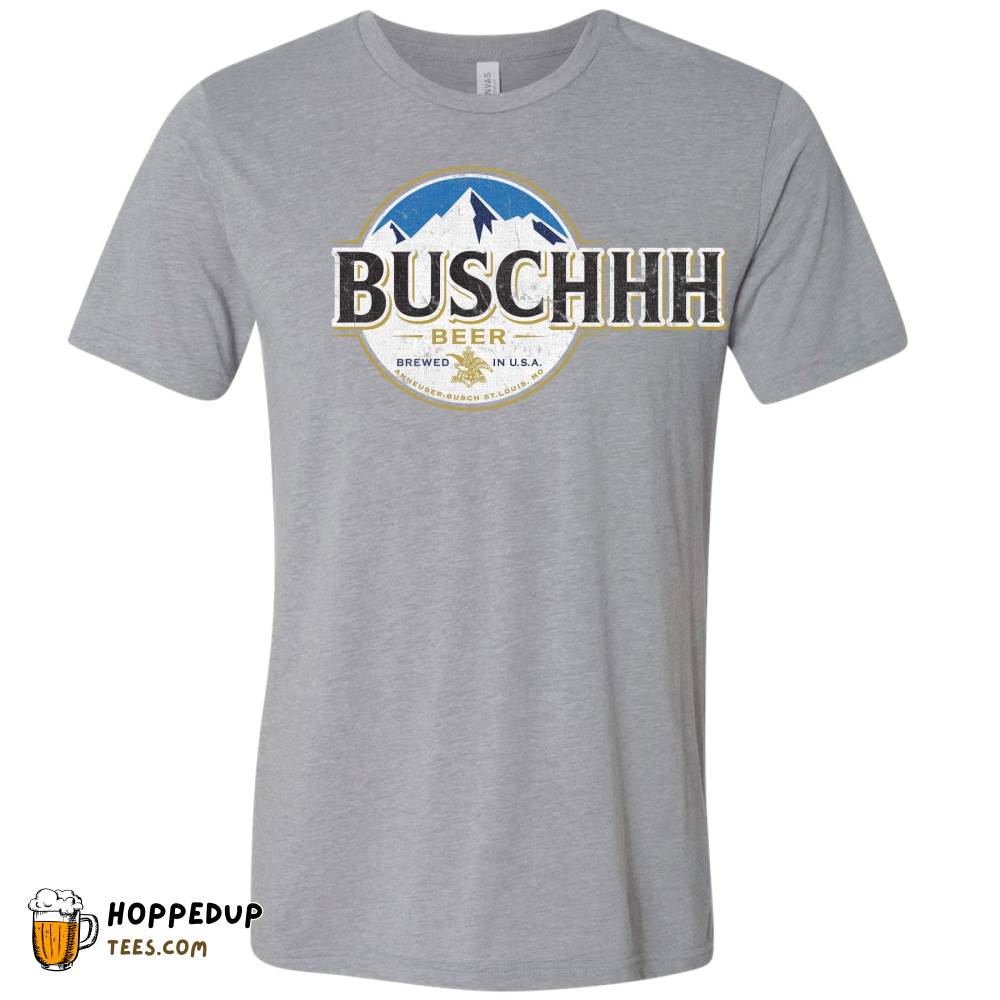 Buschhhh Beer Black Heather Triblend Tee HU