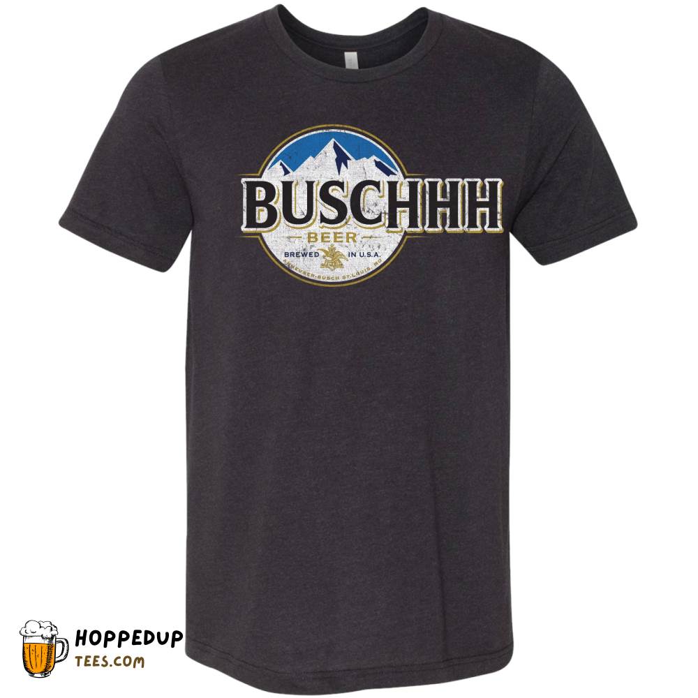 Buschhhh Beer Black Heather Triblend Tee HU