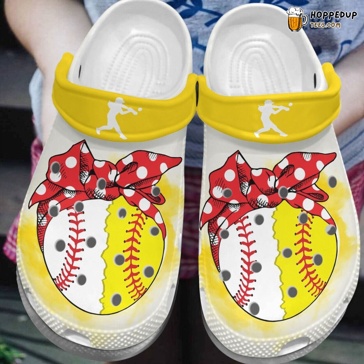 Busy Raising Ballers Softball Baseball Mom Yellow Theme Clogs Shoes Unique