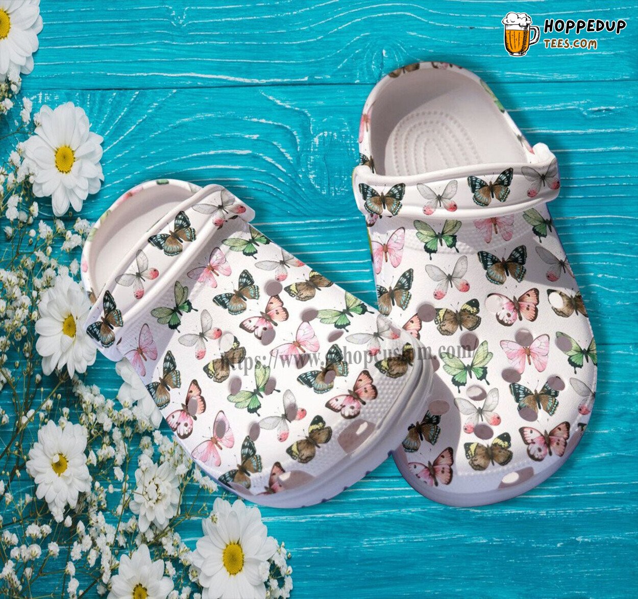 Butterfly Cute Pattern Mother Day Faith Shoes Comfort Clogs
