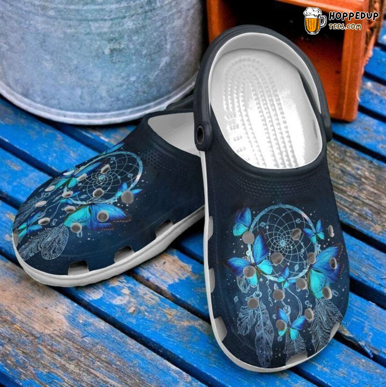 Butterfly Dreamcatcher Themed Classic Comfortable Unique Design Clogs