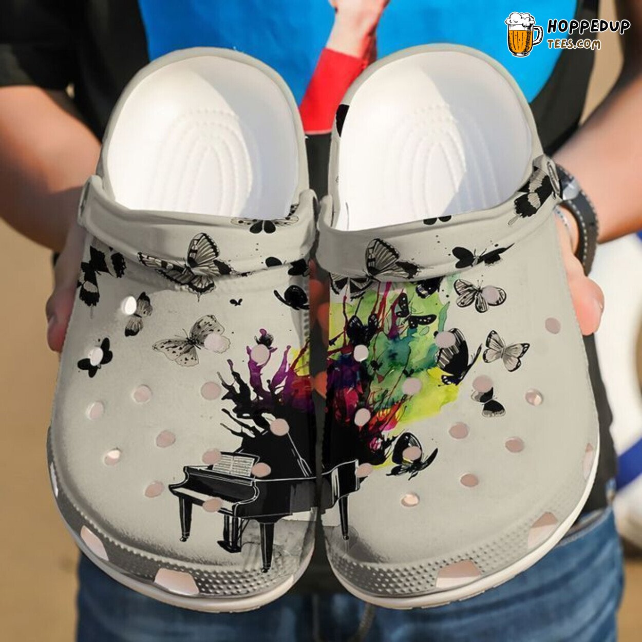 Butterfly Effect Themed Classic Comfortable Unique Clogs Shoes