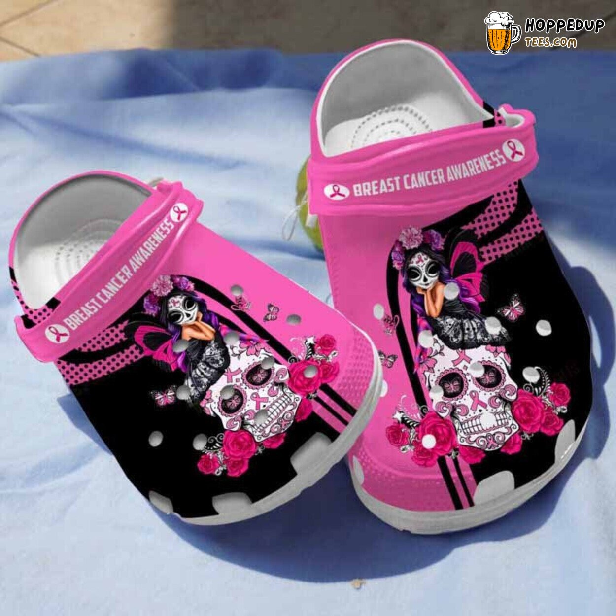 Butterfly Girl Breast Cancer Awareness Clogs Shoes Gift Women’s Special Design