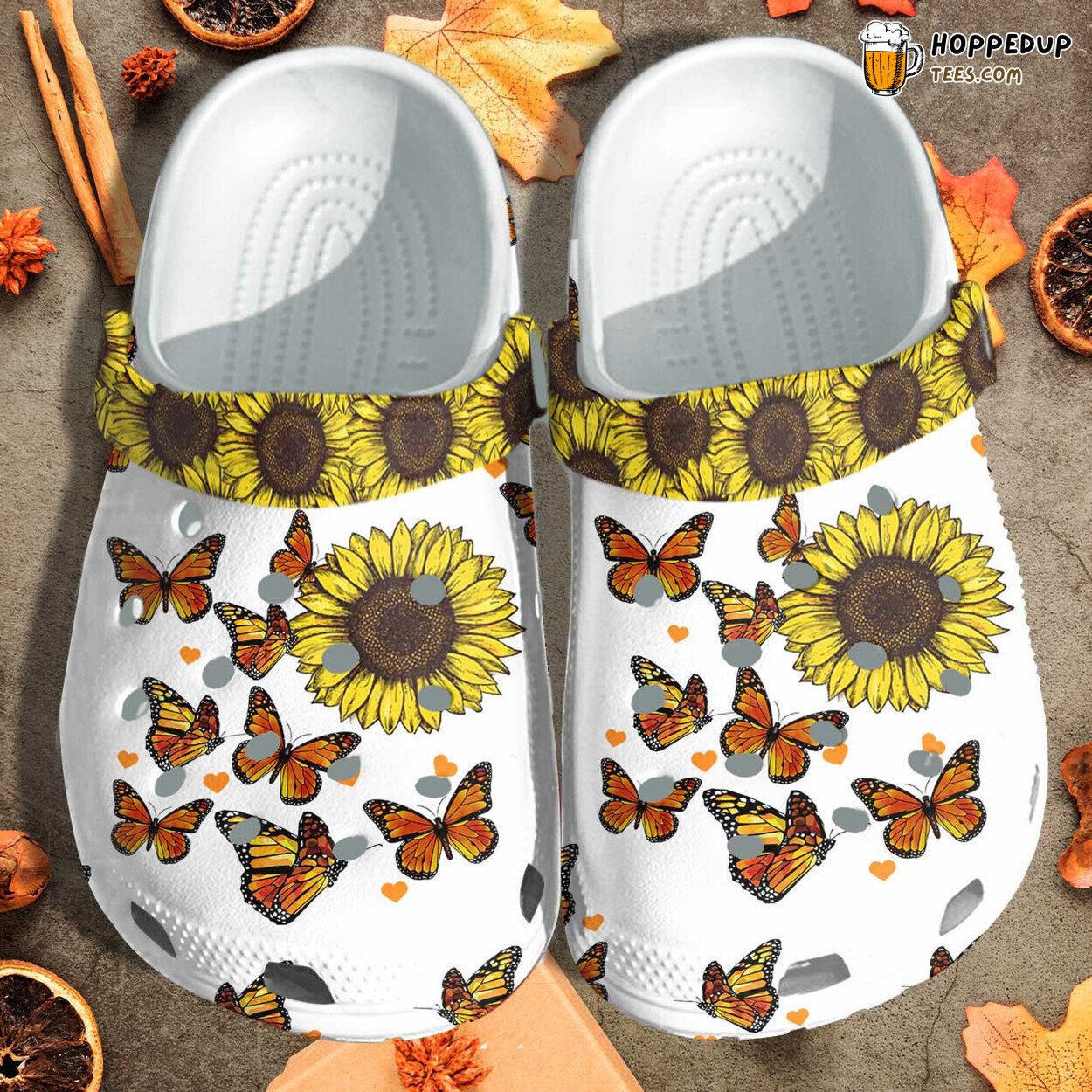 Butterfly Sunflower Custom Shoes Autism Cancer Awareness Gifts