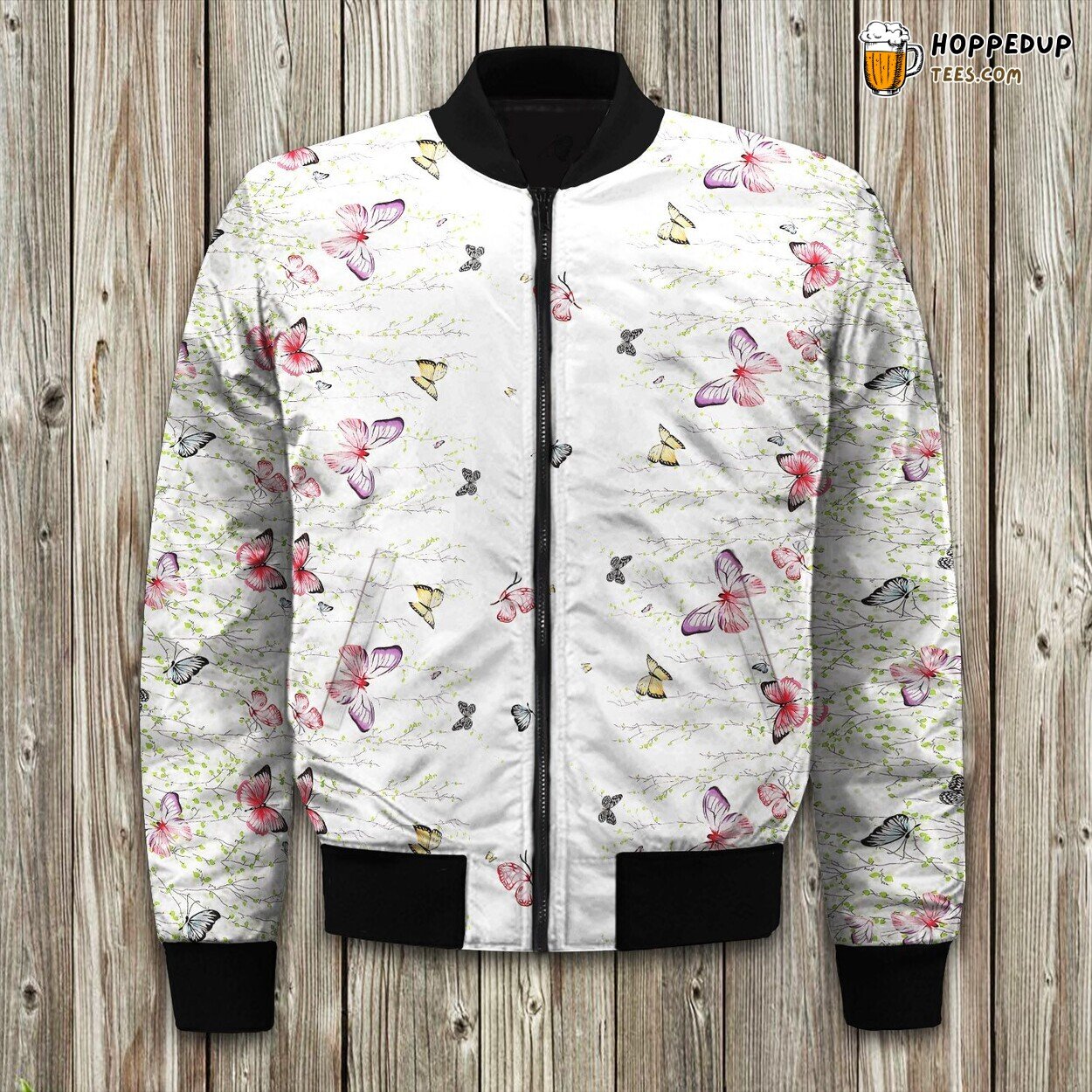 Butterfly Tree Winter Bomber Jacket Tailored Edition Unique Design